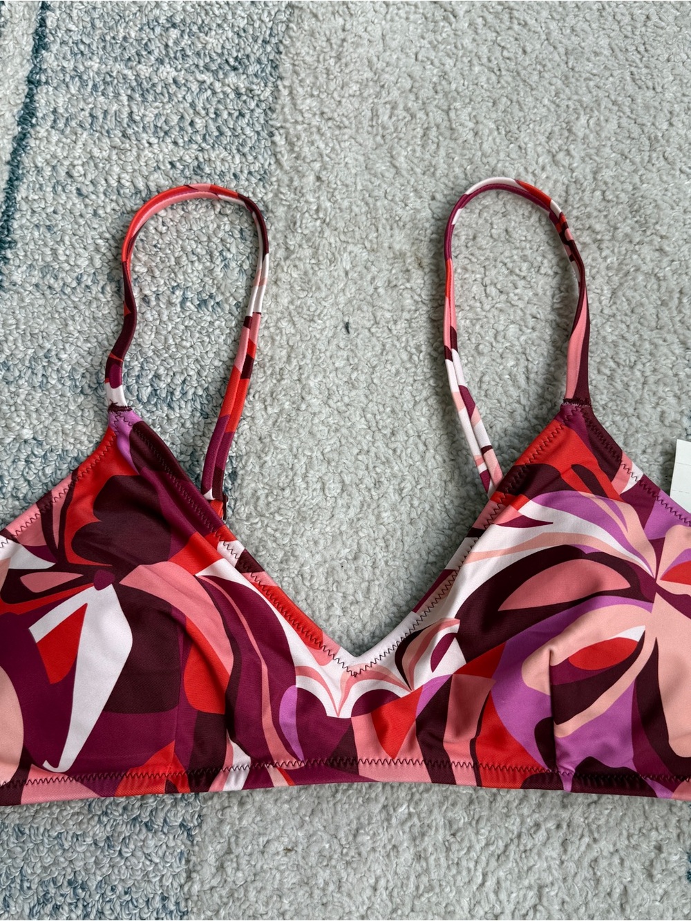 NWT - Aerie Bathing Suit Top - Pink & Red